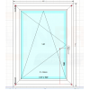 Okno Nowe Wintech 905x1250 białe.
